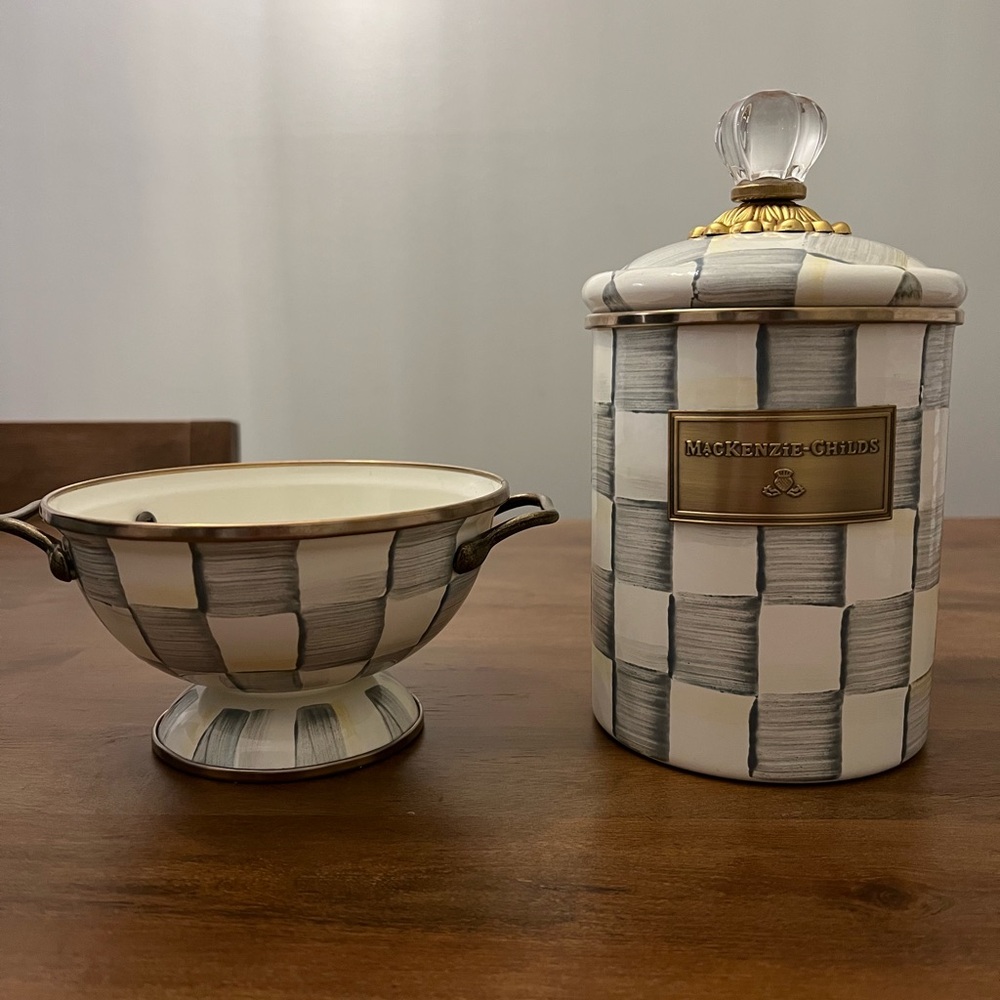 MacKenzie-Childs Sterling Check Bundle